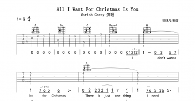All I Want For Christmas Is You吉他谱